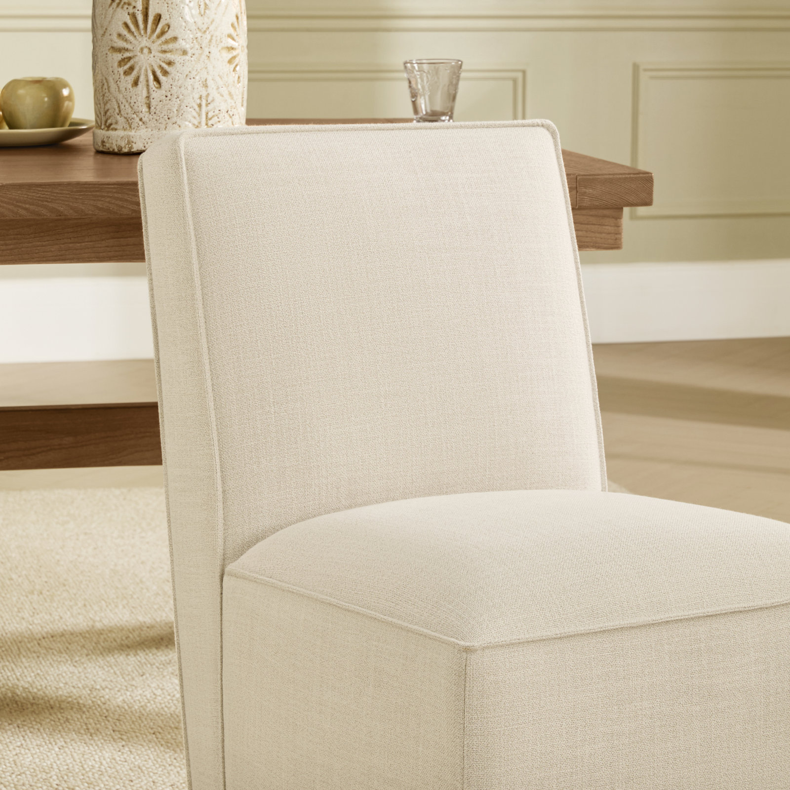 Henley Linen Dining Chair, Performance Linen Effie Linen