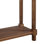 Ensemble de 2 tables d'appoint étroites avec tablettes, châtaignier antique