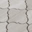 Stone Mosaics Baroque 13" x 13" Polished Natural Stone Field Tile in Chenille White