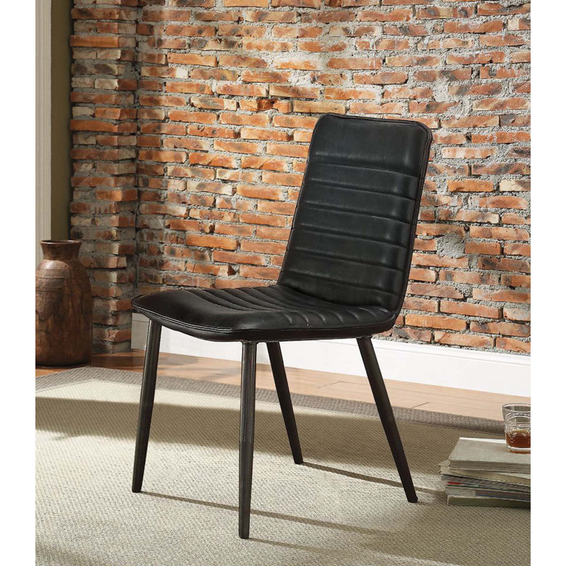 Chaise d'appoint en cuir Melanierose