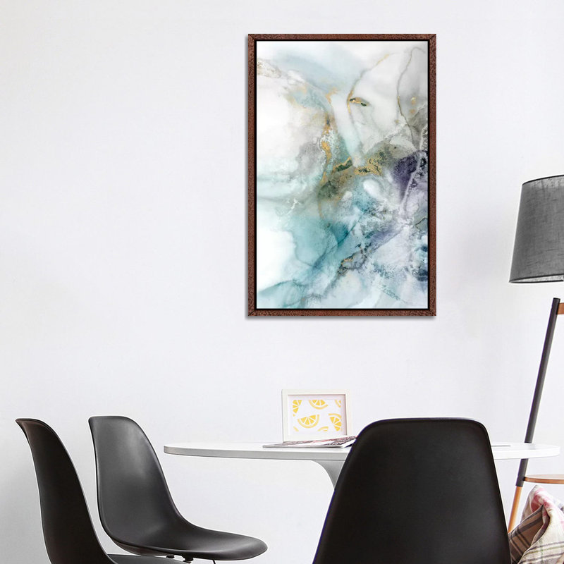 Blotting I by Isabelle Z - Painting on Canvas, 101.6 cm H x 66.04 cm W, Classic Brown Wood Framed