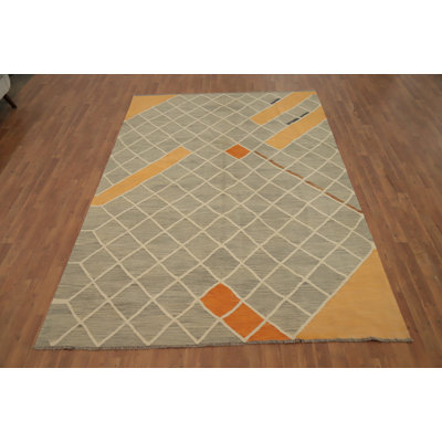 Geometric Kilim Handwoven Area Rug 7x10