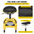 Rolling Garage Stool, 300LBS Capacity, Adjustable Height from 24 in to 28.7
