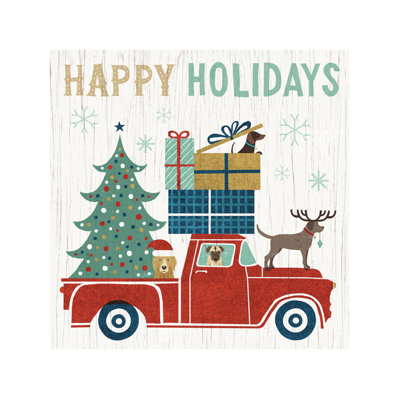 Happy Holidays I by Michael Mullan - Wrapped Canvas Print, 45.72 cm H x 45.72 cm W x 3.175 cm D