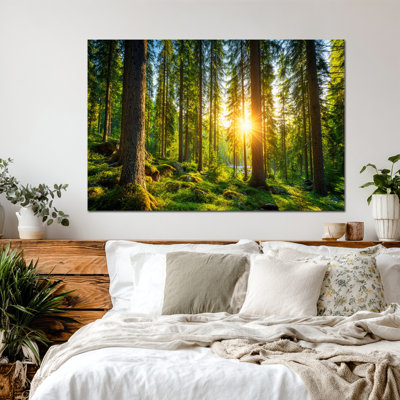 Spring Wall Art, Nature Canvas Wall Decor, Forest Landscape Painting Prints Poster for Living Room and Bedroom Wall Art, Large Spring Artwork, 20" × 30"