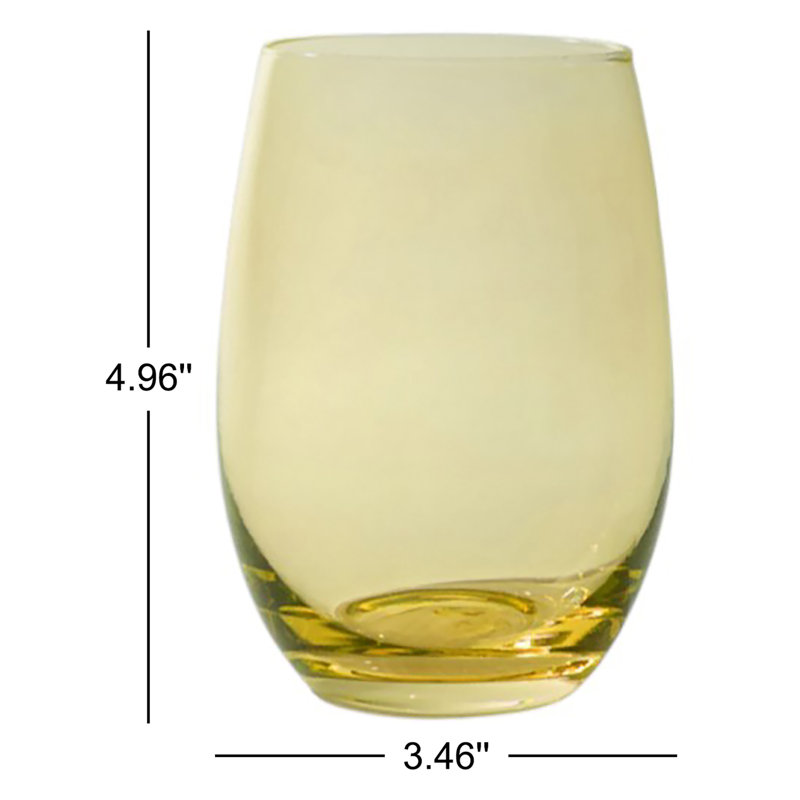 Colorful Stemless Wine Glasses