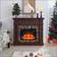 Fireplace Mantel, Traditional Cherry, 45.6W x 11.8D x 40H, Fireplace Not Included | Cherry | MDF