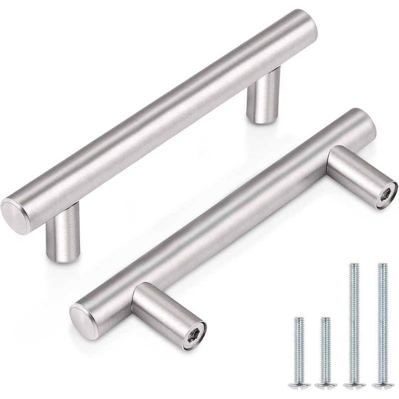 Poignée barre PROBRICO Modern, 3", Nickel satiné