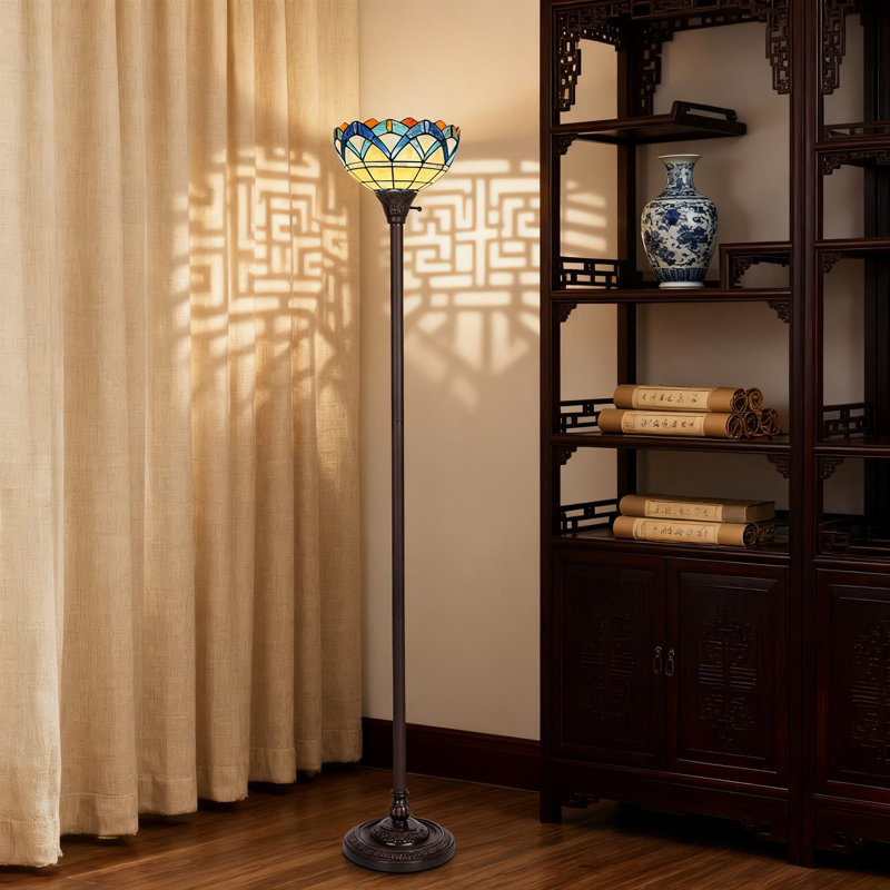 Lampe torchère Tiffany