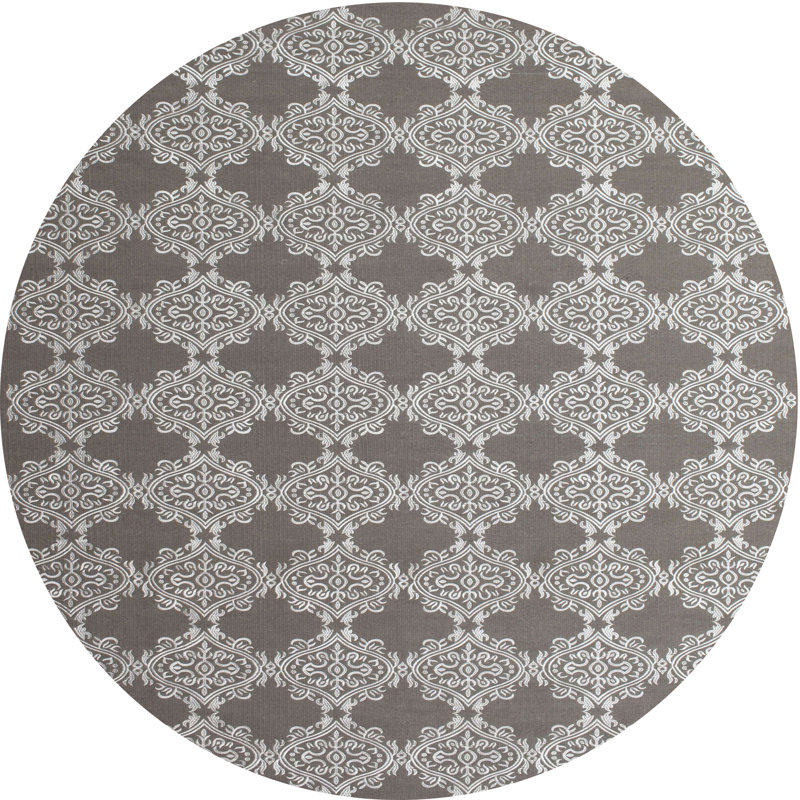 Tapis gris zone contemporaine, Rond 4 pi