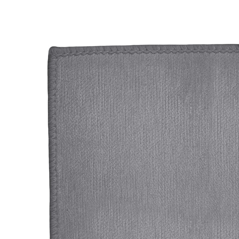 Tapis gris à rayures national hockey, Rond 5 pi