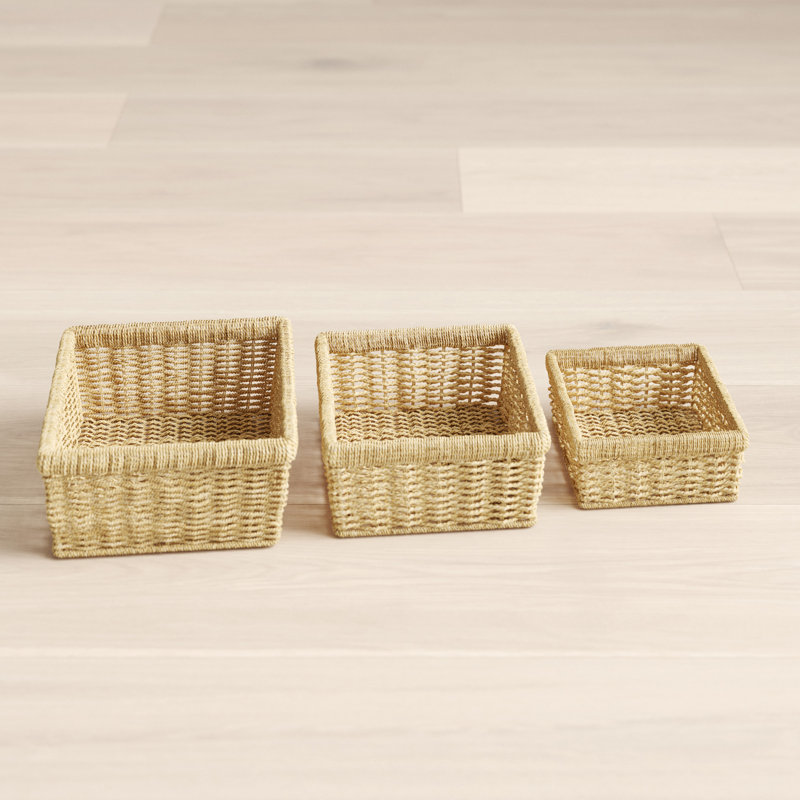 Rebrilliant Aghaboy Wicker Decorative Basket