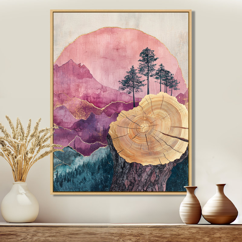 Benally - paysages, art mural sur toile, Reproduction encadrée sans passe-partout, Crème, crème, H 20 po x l 12 po