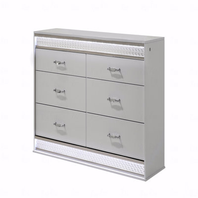 Commode 6 tiroirs, fabrication en bois de style moderne