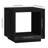 22" Wide End Table with Open Lower Shelf — Black Grain Scandinavian MDF Side Table for Living Room or Bedroom | Evie-1975922752