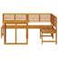  Garden Bench Set 3 Pcs Brown Solid Acacia Wood