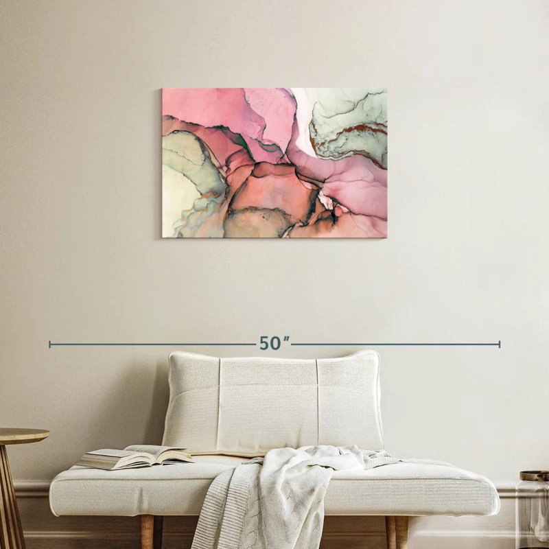 Avery texturé rose abstrait