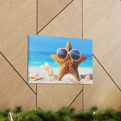 Funny Starfish Silly Starfish Wall Art