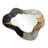 Black And Gold Abstract Meditation I - Abstract 3D Shapes Irregular Modern Large Wall Mirror-107246615