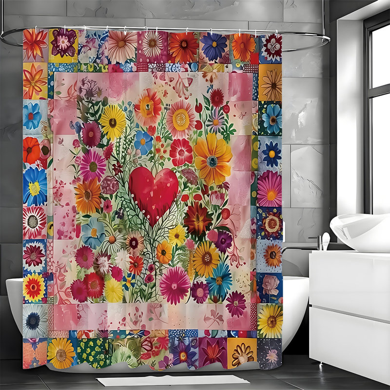 Shower Curtains with Hooks Included