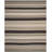Rodgers Hand Woven Flat Weave H. S. Wool/Cotton Striped Rug in Black/Beige/Brown-1082235204