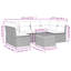 Grand canapé modulaire en rotin PE Vidaxl