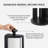Wooden Paper Towel Holder with Top Load Space Design for Kitchen and Table Decor, Anti Skid Base, Eco Friendly Mango Wood & Metal Rod - Black / Black-665833094-665833093