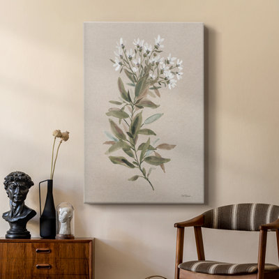 Tige florale blanche I - galerie Cavas sur mesure
