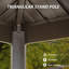 Extérieur 8 pi L 6 pi. D Pavillon de jardin en métal-114577648