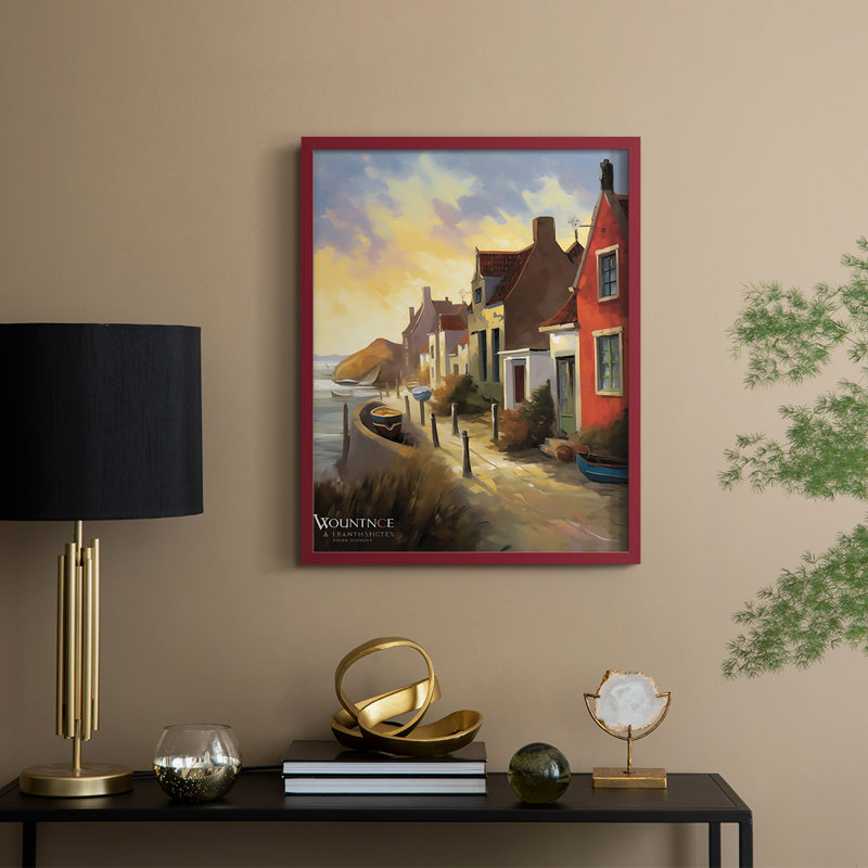 «Paysages série CCLxxiv», Rouge, H 21 po x l 17 po