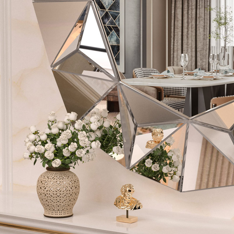 Lamarria Round Beveled Decor Silver Polished Mirror with 3-Year Warranty, 36" x 36"