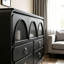 Commode d'appoint courbée en acier inoxydable-214674665