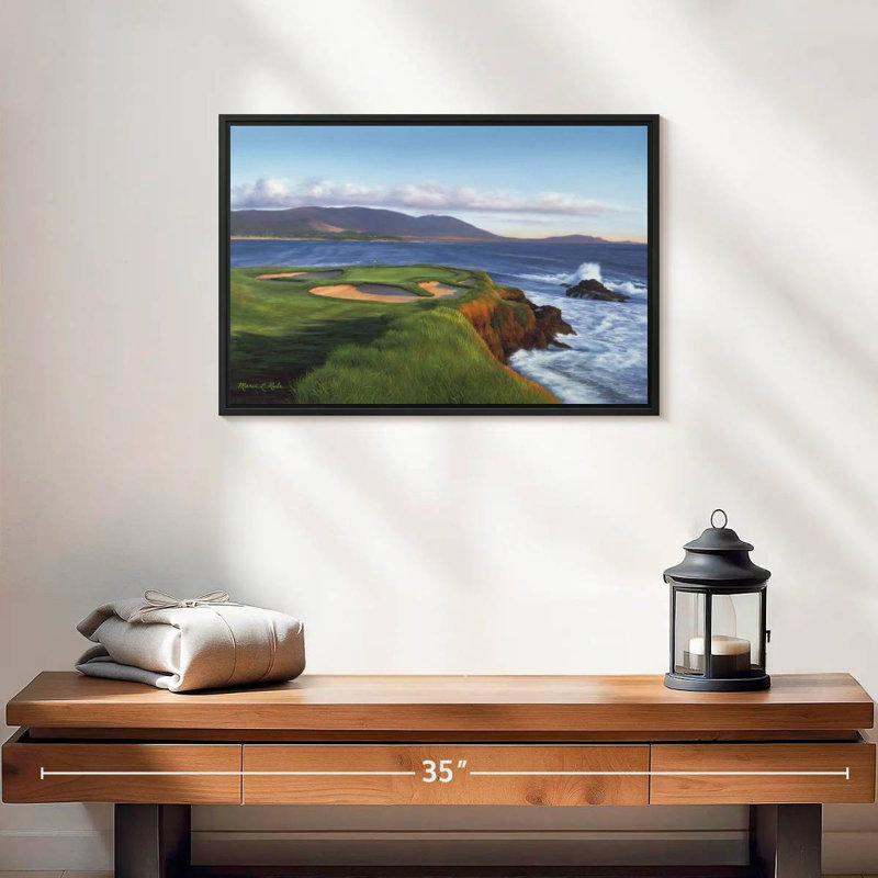 Sireci Pebble Beach 7th Hole, 13" H x 19" W