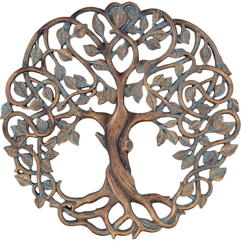 Arbre de vie, plaque murale 11 5/8 pouces, sculpture de jardin celtique pour salon