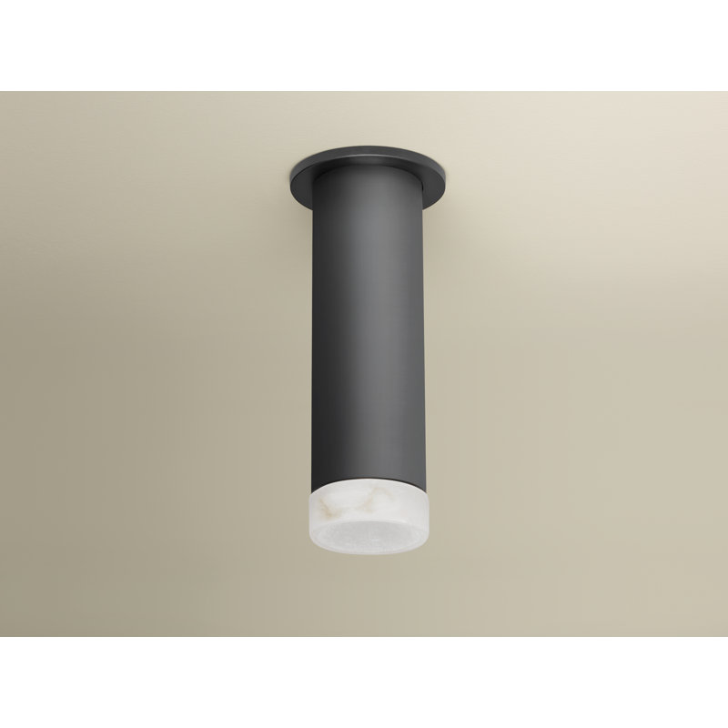 Plafonnier encastré cylindrique 3 po Luxe, 25 W, Noir satiné, H 10,75 po x l 10,75 po x P 10,75 po