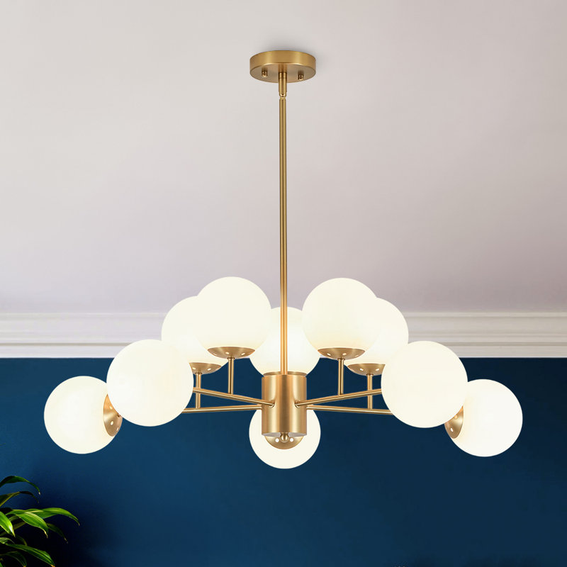 Lustre 10 lumières Mid-Century