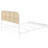 Open Cane Webbing Metal  Bed