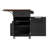 39.3" Farmhouse Kitchen Island with Drop Leaf-2060111113