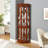 Corner Curio Cabinet With 5 Shelves And Lighting System(E26 Light Bulb Not Included)-1703963212