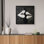 Noir et blanc, figure abstraite moderne, décoration murale pour salon, chambre à coucher, reproduction d'art sur toile encadrée