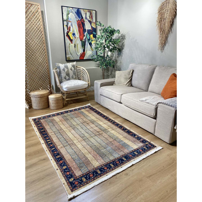Tapis en coton Siena avec envers antidérapant, Rectangle 5 pi 11 po x 6 pi 7 po
