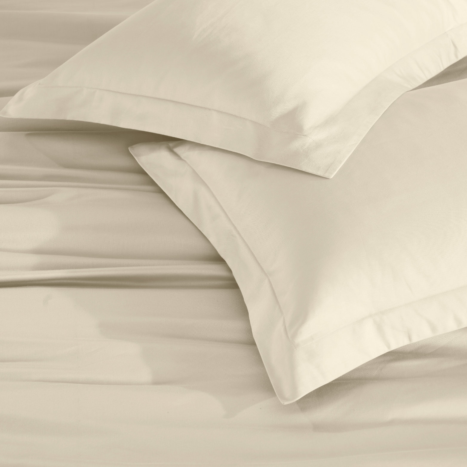 Egyptian Cotton Duvet Cover Set, Ivory, Full/Queen Duvet Cover + 2 Pillow Sham