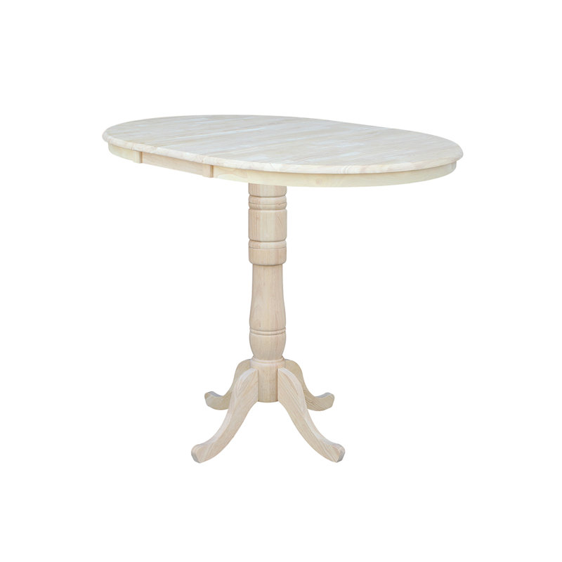 Dragana Extendable Solid Wood Dining Table, Unfinished/Unfinished