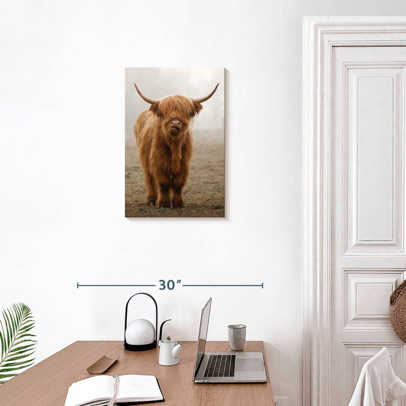 Vache à cornes Brampt, H 24 po x l 16 po