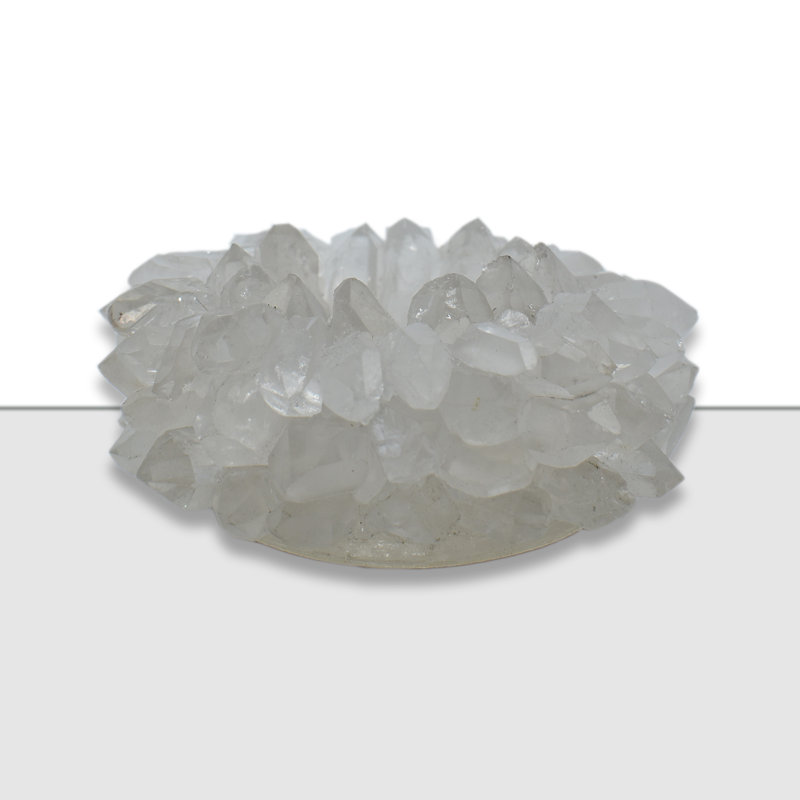 Stone Tabletop Votive Holder, Quartz