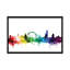 «Rainbow Skyline Series»: Londres, Angleterre, Royaume-Uni II, reproduction d'art sur toile tendue-19750868-74737399-74737400