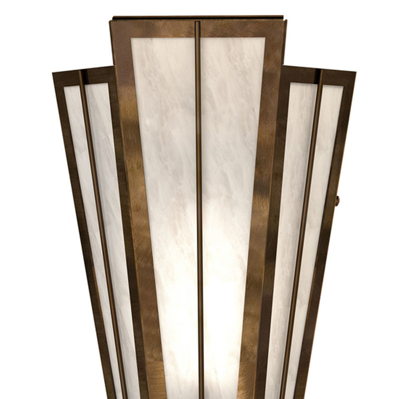 Brum 1 - Light Flush Mounted Sconce, Angelwing, Antique Copper