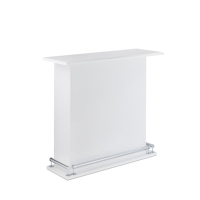 Table rectangulaire blanche à 6 tablettes pour salle à manger - Article rectangulaire élégant et stable avec compartiments
