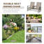 Chaise berçante d'extérieur en métal-317193240