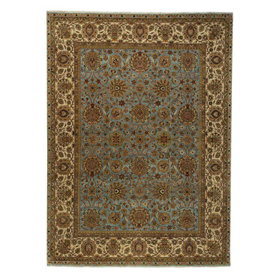 Wool Oriental Area Rug in Ivory